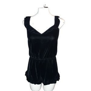 Black Velvet Romper